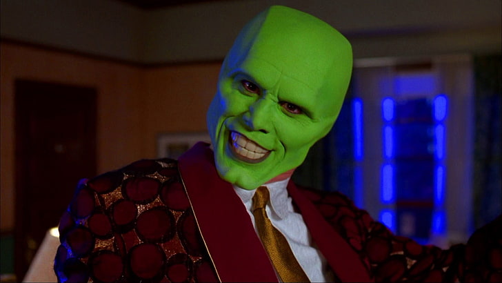 Jim Carrey The Mask, movies, portrait, one person, adult, fun