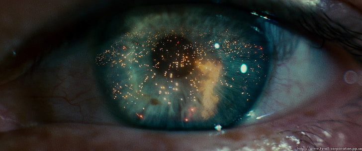 person's eye, movies, science fiction, eyes, Blade Runner, one person
