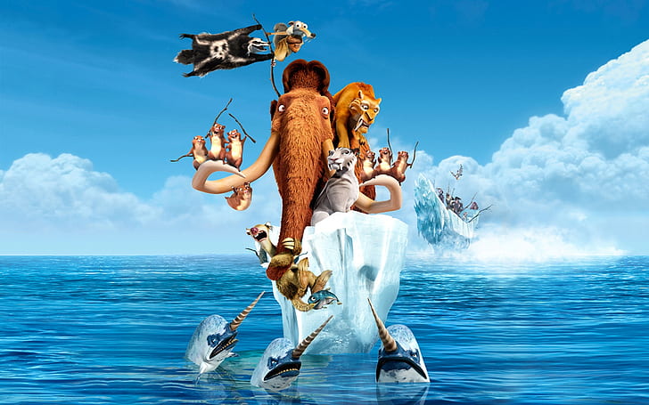 Ice Age 4, ice age character animated photo