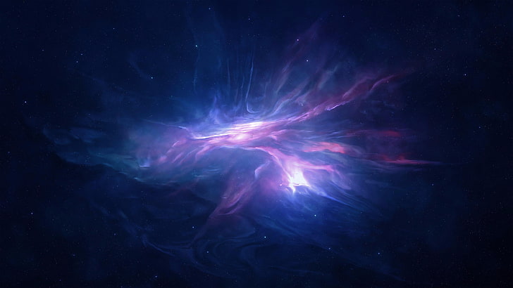 nebula, atmosphere, sky, universe, cosmos, space art, outer space, HD wallpaper