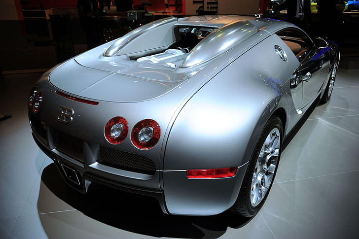 Bugatti 16.4 Veyron Nocturne, 2010 bugatti veyron sang d argent, HD wallpaper