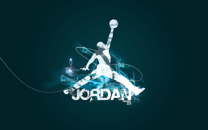blue jordans background
