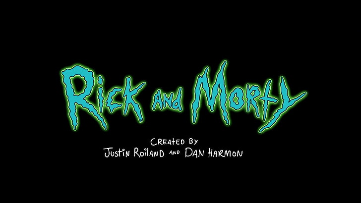 black background with text overlay, Rick and Morty, Cartoon Network