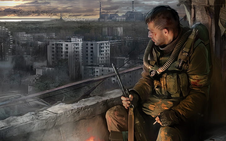 STALKER Call of Pripyat, shooter, GSC game world, background, HD wallpaper
