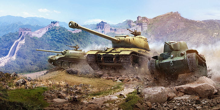 World of Tanks Tanks The Great Wall of China Chinese tanks Games Army, HD wallpaper