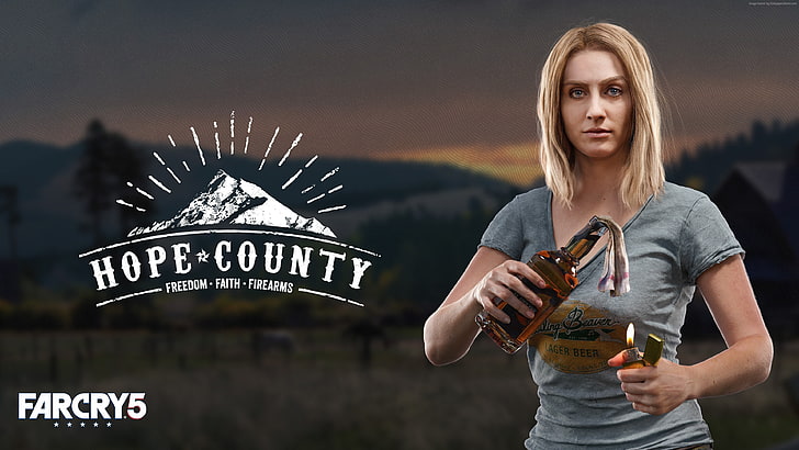 Think Divine, Far Cry 5, Hope County, poster, 4K, HD wallpaper