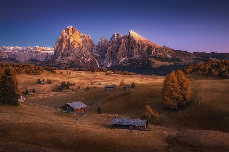 Italy, autumn, Dolomites, Alpe di Siusi