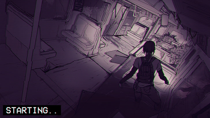 The Last of Us, Ellie, tram, chromatic aberration, video games, HD wallpaper