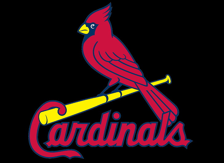 Saint Louis Cardinals, Major League Baseball, logotype, text, HD wallpaper