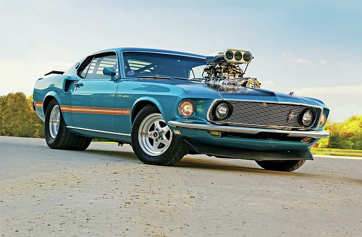 1969, ford, pro street, mustang