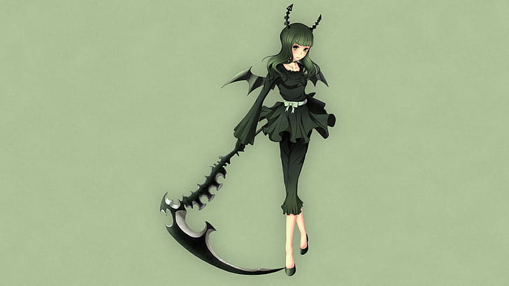 Black Rock Shooter (series), simple background, Dead Master