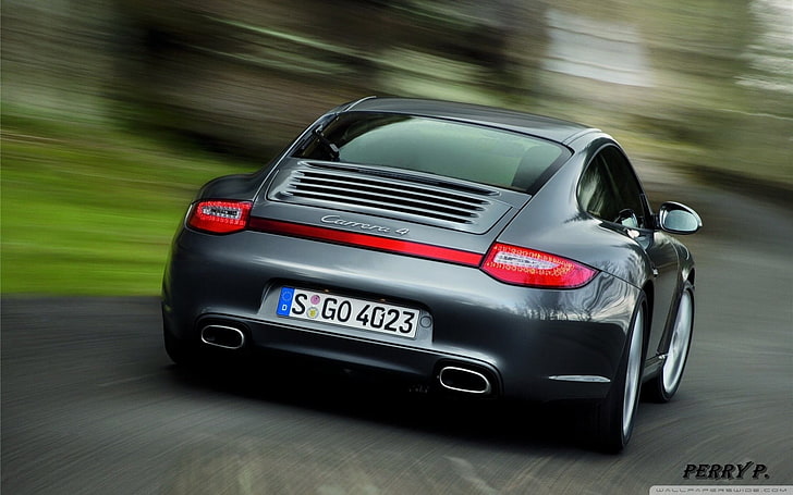 Porsche, car, mode of transportation, motor vehicle, speed, HD wallpaper