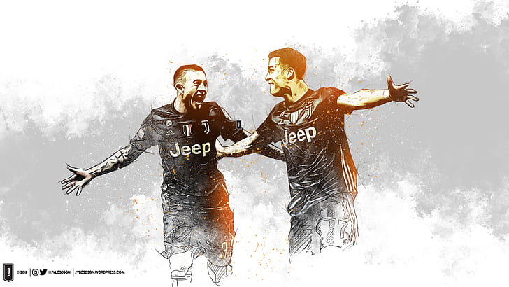Soccer, Juventus F.C., Cristiano Ronaldo, Federico Bernardeschi, HD wallpaper