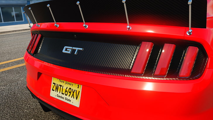 Ford Mustang GT, The Crew, car, nitro, red, mode of transportation