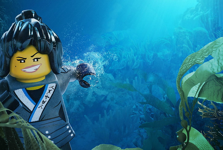 Hd Wallpaper: Nya From Kai - The Lego Ninjago Movie, Underwater, Sea,  Animal Themes | Wallpaper Flare