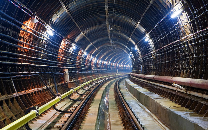 underground, tunnel, railway