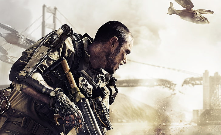 COD Advanced Warfare 2014 video game, Call of Duty Advanced Warfare poster, HD wallpaper
