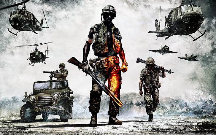 Battlefield Bad Company 2 Game, vietnam, gameplaym, war, fight