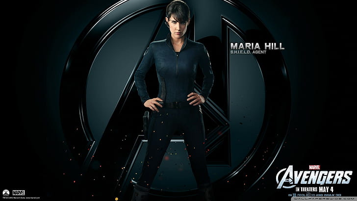 Maria Hill, hands on hips, movies, Cobie Smulders, S.H.I.E.L.D., HD wallpaper