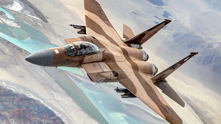 Aviator, US Air Force, camouflage, jet fighter, McDonnell Douglas F-15 Eagle, HD wallpaper