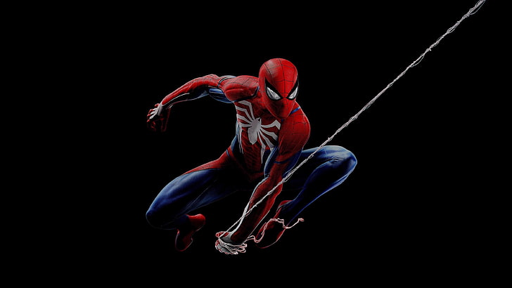 spiderman ps4, games, hd, 4k, 2018 games, ps games, black background