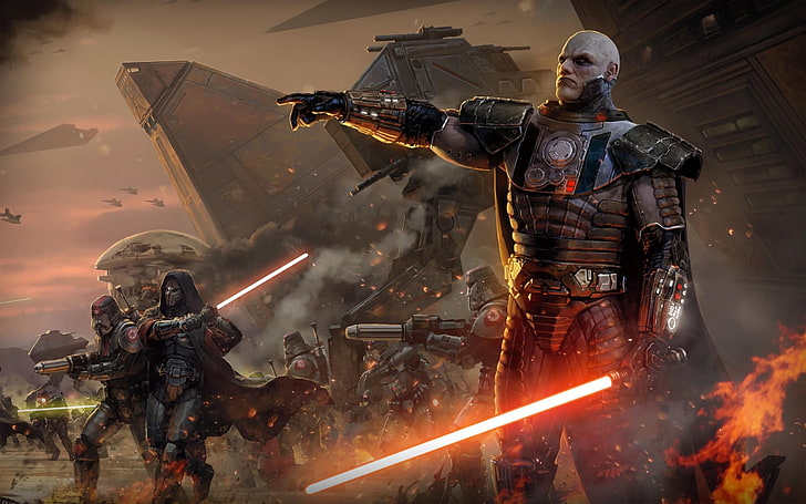 action game wallpaper, Star Wars, Star Wars: The Old Republic, HD wallpaper