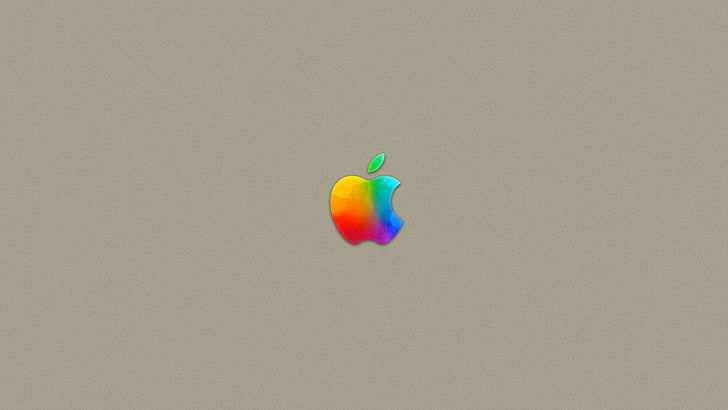 HD wallpaper: Apple logo, gold, mac, multi colored, single object, studio  shot | Wallpaper Flare