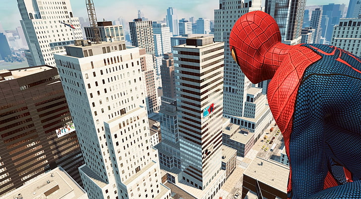 Spider-Man, video games, city, built structure, building exterior, HD wallpaper