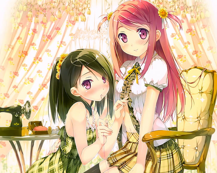 anime, anime girls, Kantoku, original characters, Kurumi (Kantoku), HD wallpaper