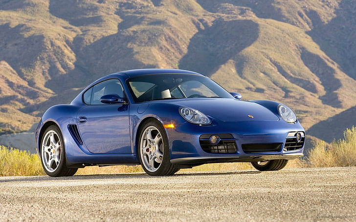 2008 Porsche Cayman S, blue porsche 911, HD wallpaper