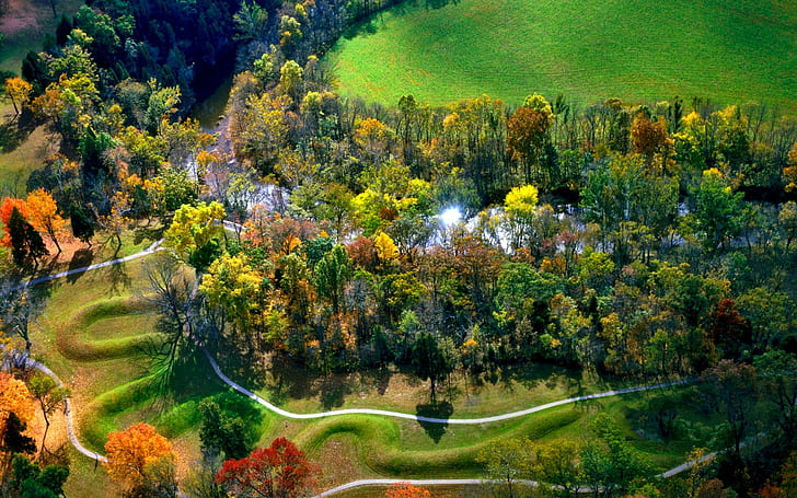 The Great Serpent Mound,adams County, Ohio., magic, historic, HD wallpaper