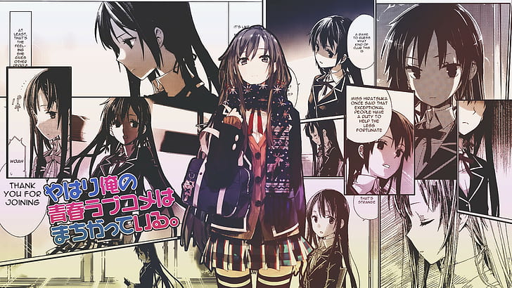 anime girls, Yahari Ore no Seishun Love Comedy wa Machigatteiru, HD wallpaper