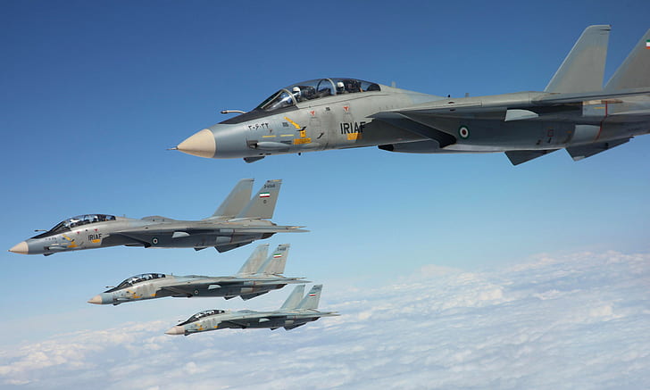 the sky, fighters, Grumman, Tomcat, F-14, deck