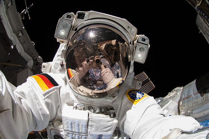 Alexander Gerst, astronaut, Earth, International Space Station, HD wallpaper