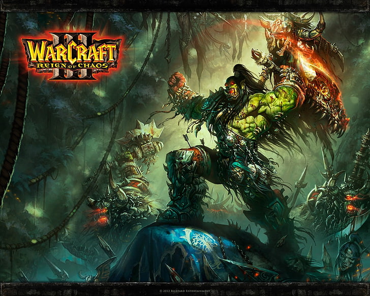 Warcraft III, text, communication, western script, no people, HD wallpaper