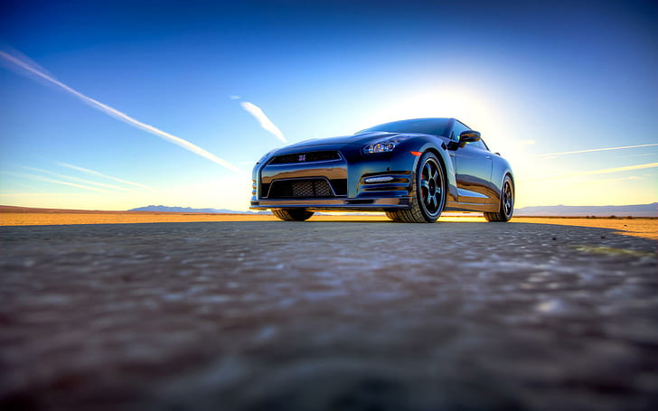 2014 Nissan GT R Track Edition 2, black modern coupe, cars