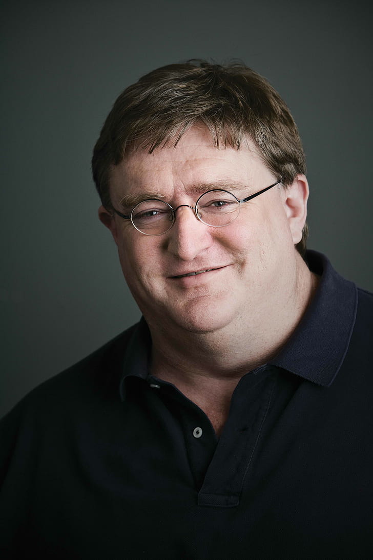 Gabe Newell, Steam (software), Valve, Valve Corporation, men with glasses, HD wallpaper