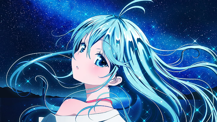 anime, Denpa Onna To Seishun Otoko, Touwa Erio, blue eyes, anime girls, HD wallpaper