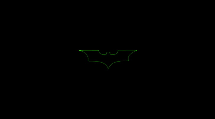 Batman, green batman logo wallpaper, Movies, Symbol, studio shot