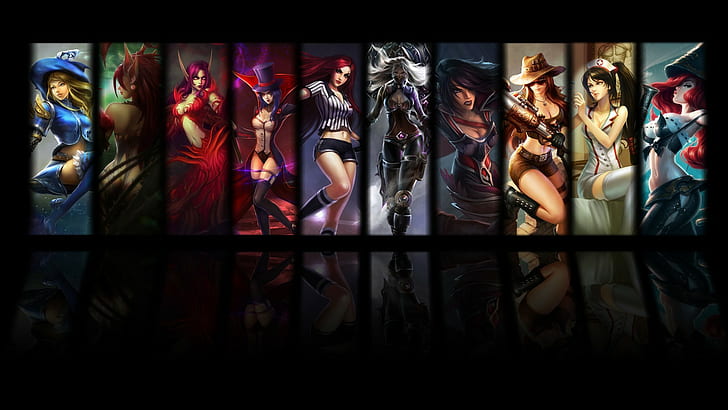 League of Legends, women, crowd, group of people, large group of people, HD wallpaper