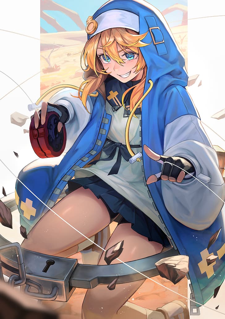 Guilty Gear Strive Bridget Wallpapers - Cat with Monocle