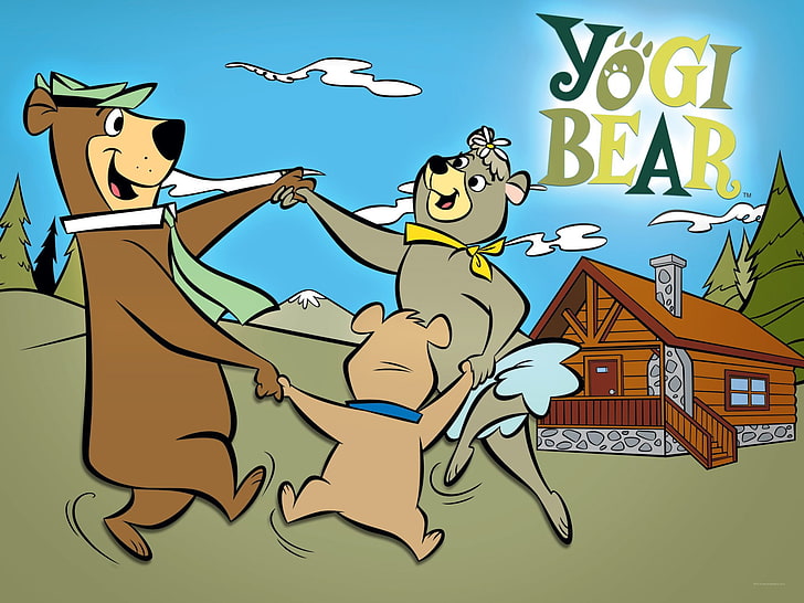 TV Show, Yogi Bear, nature, people, sky, cartoon, animal wildlife
