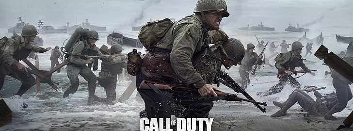 Call of Duty WWII 2017 Video Game, Call of Duty World War 2 digital wallpaper, HD wallpaper