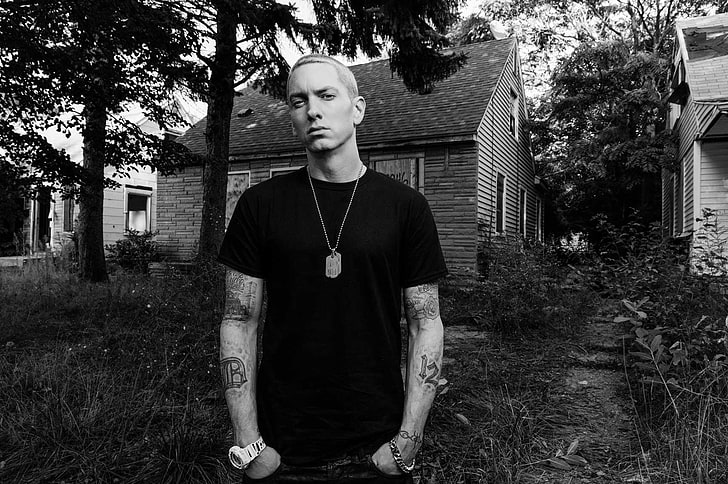 graysclae Eminem, Singers, one person, plant, tree, real people
