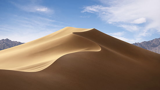 HD wallpaper: macOS Mojave, Night, Dunes, 4K | Wallpaper Flare
