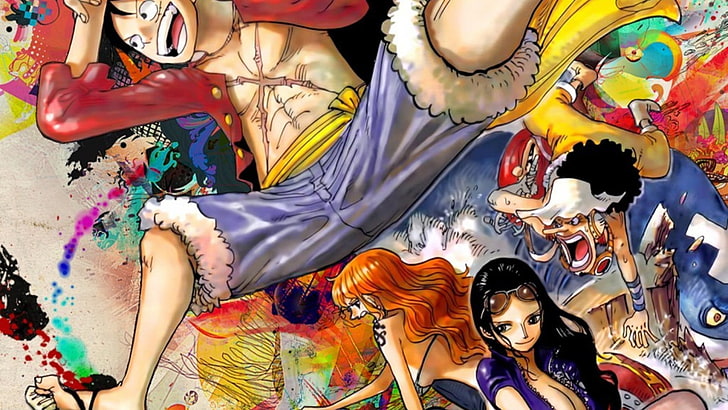 anime, One Piece, multi colored, art and craft, creativity, HD wallpaper