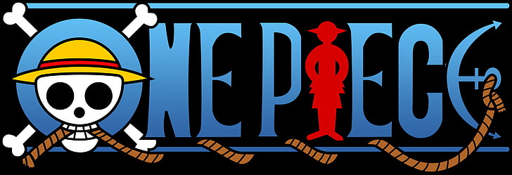 Hd Wallpaper Anime One Piece Logo Communication Text Sign Neon Blue Wallpaper Flare
