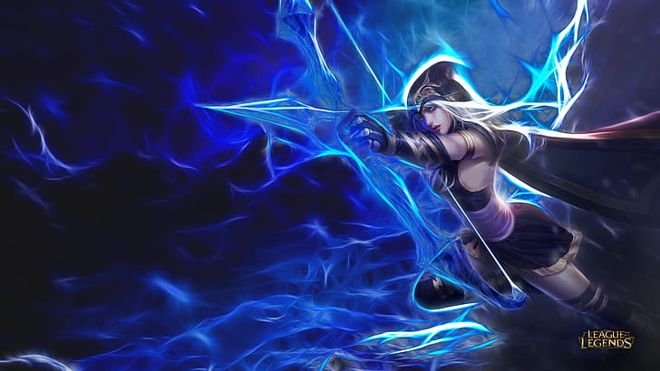 Ashe-League Of Legends-Archer-Artistic-HD Wallpapers for mobile phones-tablet and laptop-1920×1080