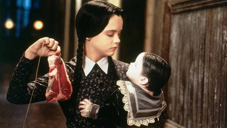 Movie, Addams Family Values, Christina Ricci, men, child, parent