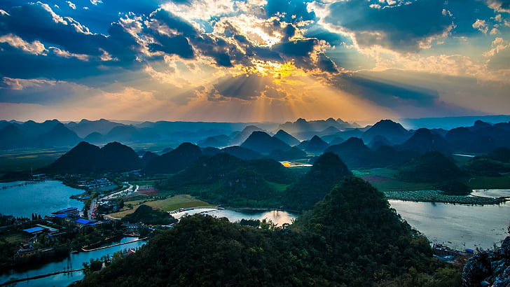 yunnan, wenshan, china, puzhehei, puzhehei scenic area, national park, HD wallpaper
